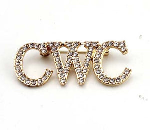 CWC Gold Trim Pin  (brooch)